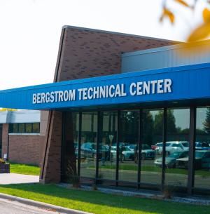 front of building